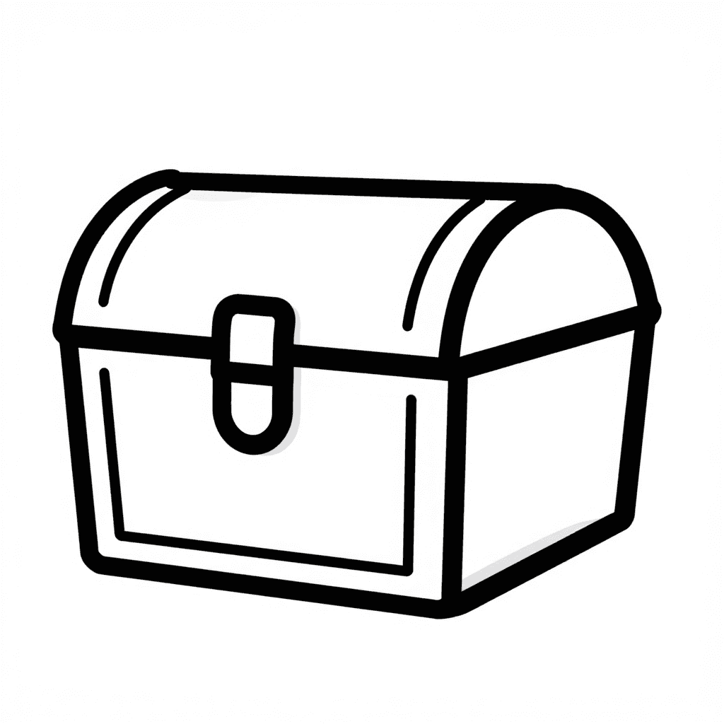 A Treasure Chest Coloring Page - free coloring page image 3 of 3