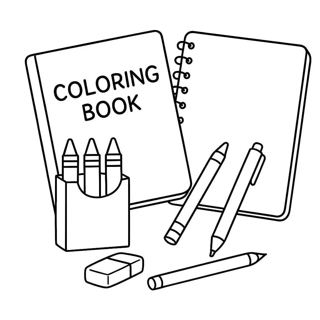 Stationery Wonderland: All Your Favorites - free coloring page image 3 of 10