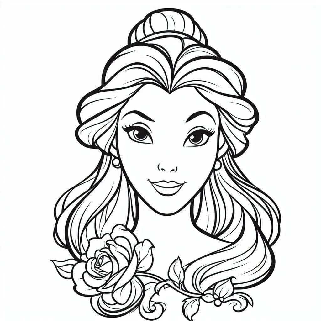 Beauty and the Beast – A Fairytale Coloring Adventure! - free coloring page image 3 of 3