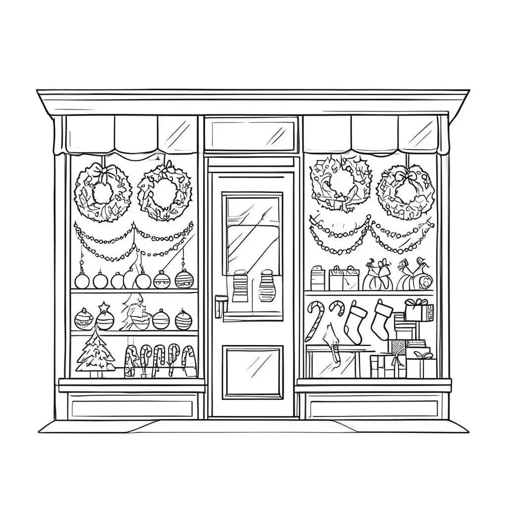 Christmas Sparkles: Holiday Accessories Shop Coloring Book  - free coloring page image 2 of 8