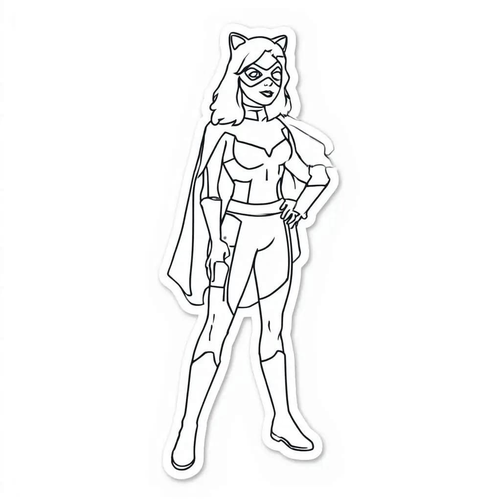 Little Heroes: Kids’ Superhero Coloring Book - free coloring page image 5 of 8