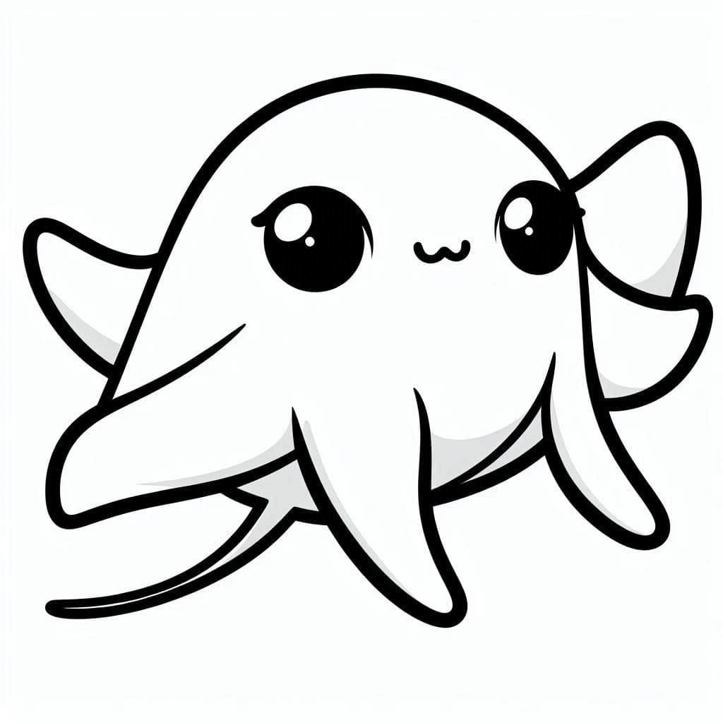 Manta Ray - Graceful Free Coloring Pages for Ocean Explorers! - free coloring page image 2 of 4