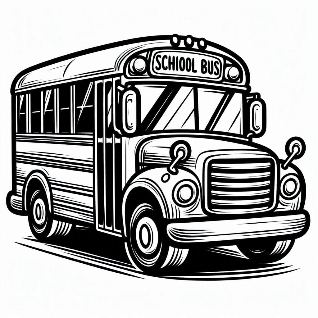 School Bus - Fun and Free Coloring Pages for Kids on the Go! - free coloring page image 2 of 4