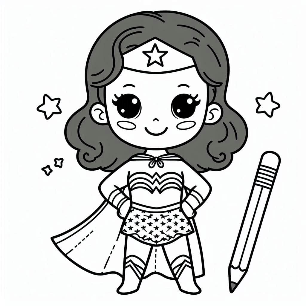 Little Heroes: Kids’ Superhero Coloring Book - free coloring page image 8 of 8