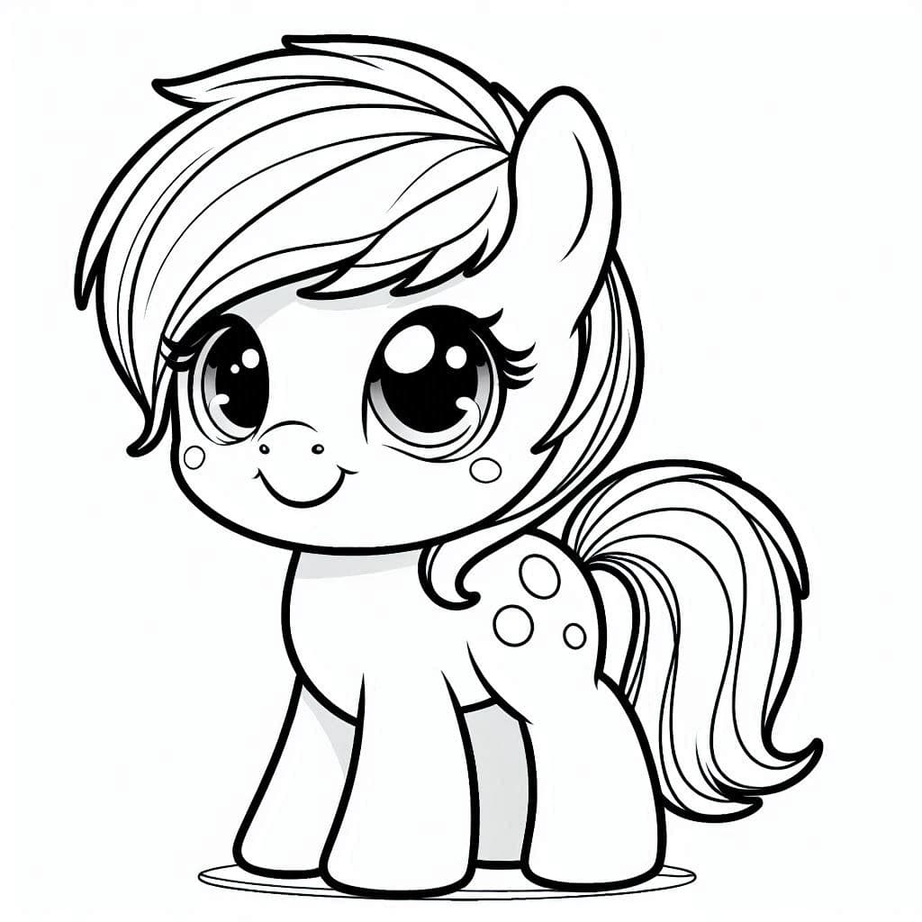 Little Pony - Adorable and Magical Free Coloring Pages for Pony Lovers! - free coloring page image 4 of 4