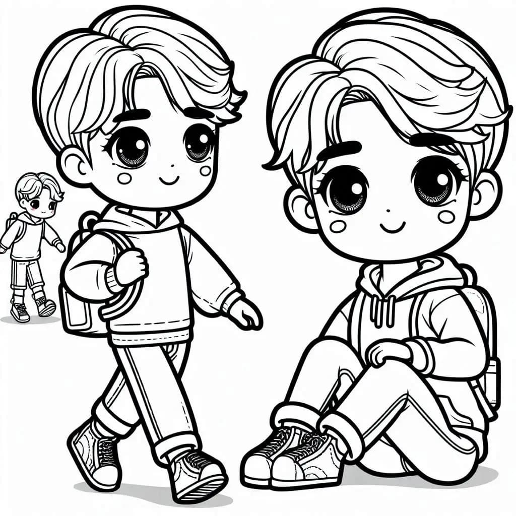 Cutie Barbies - Fun and Fashionable Free Coloring Pages for Everyone! - free printable coloring page for kids to download