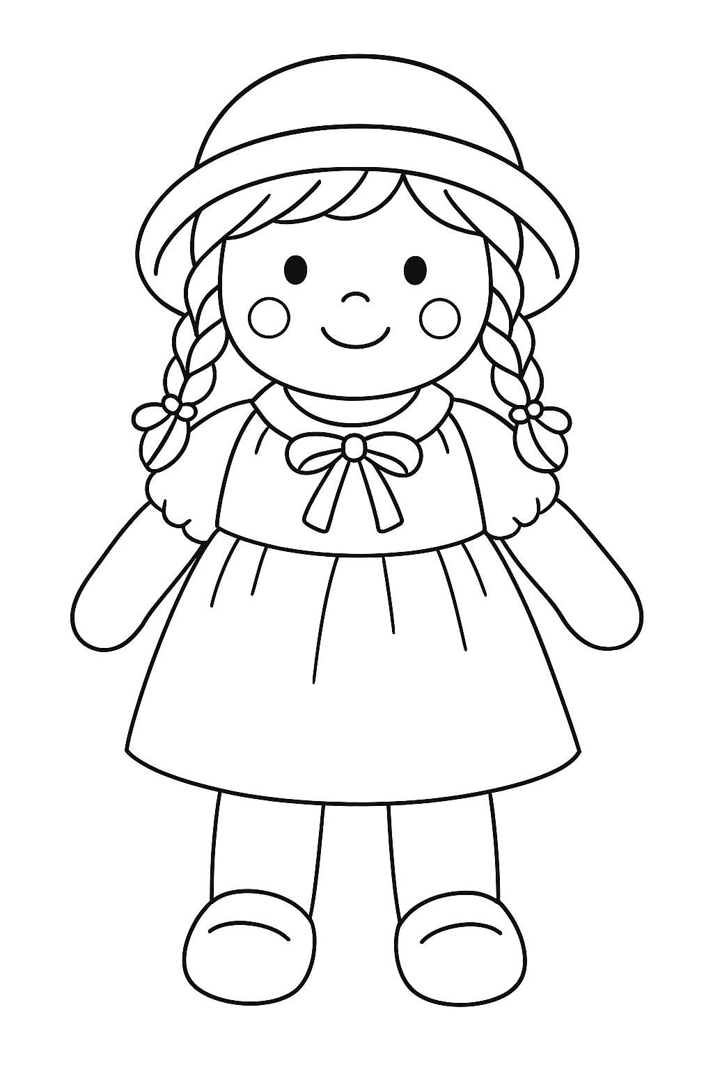 The Adorable Doll  - free coloring page image 8 of 11