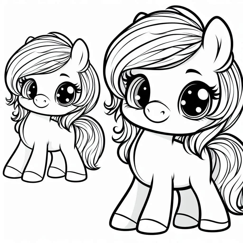Little Pony - Adorable and Magical Free Coloring Pages for Pony Lovers! - free printable coloring page for kids to download