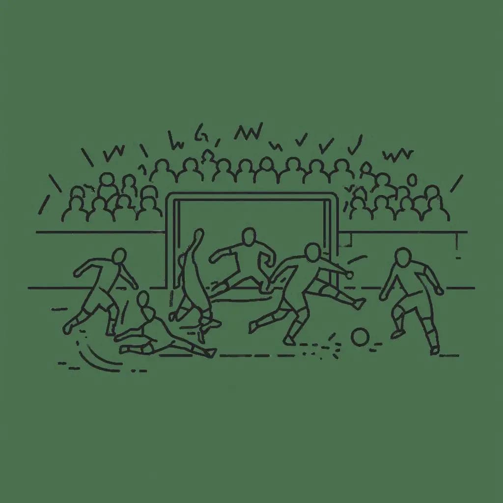 Kick & Color: Futsal Match Coloring Book - free coloring page image 2 of 4