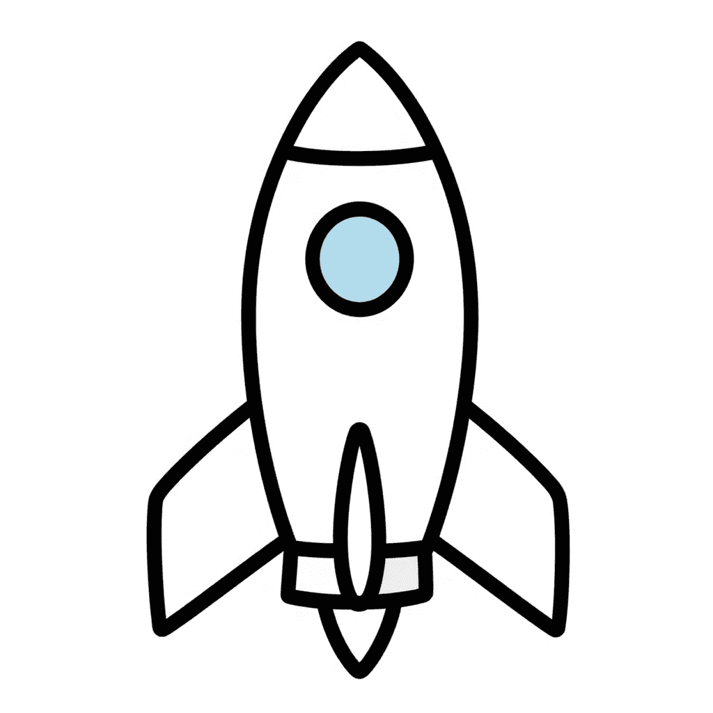 A Rocket Ship Coloring Page - free printable coloring page for kids to download