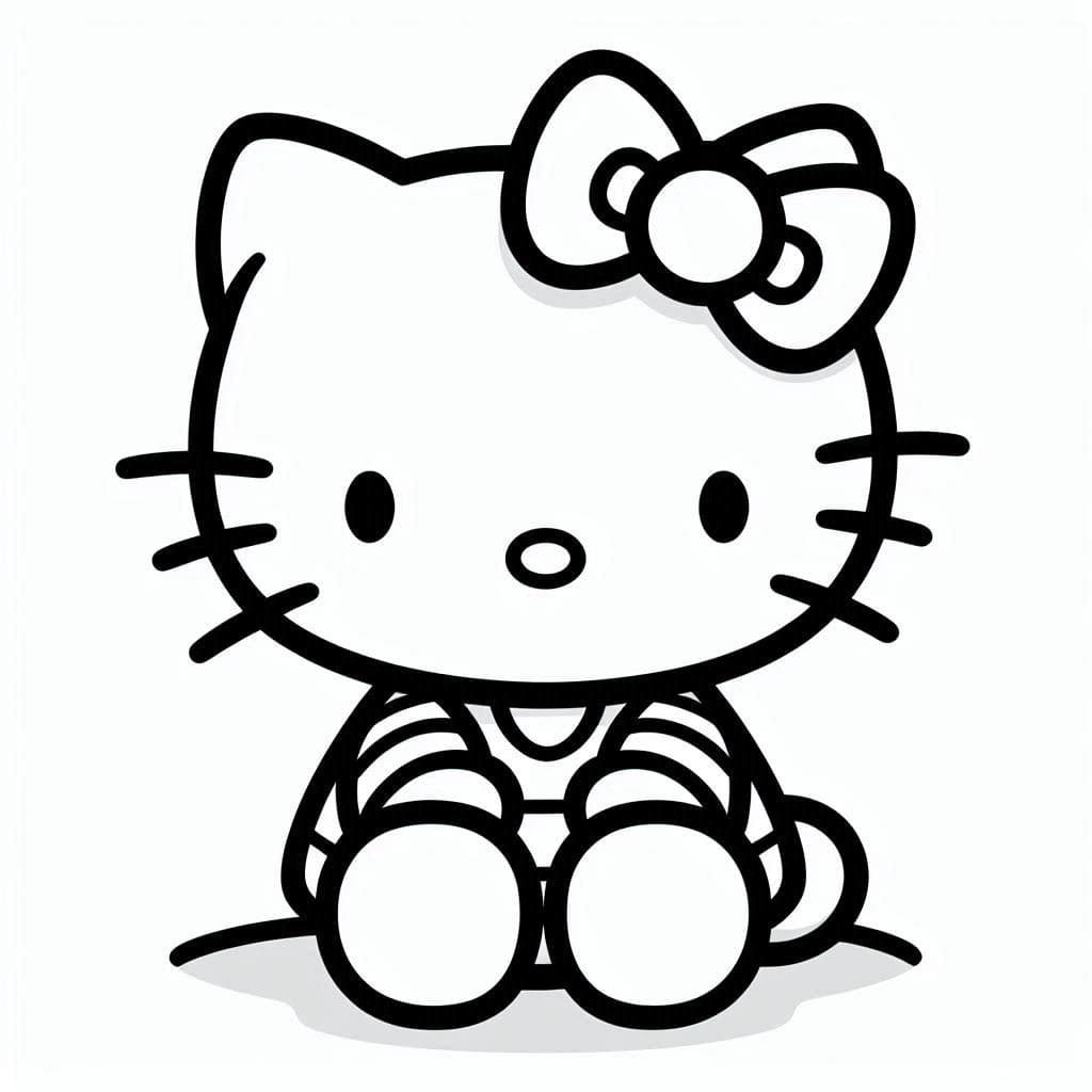 Hello Kitty - Cute & Free Coloring Pages for Everyone's Favorite Friend! - free printable coloring page for kids to download