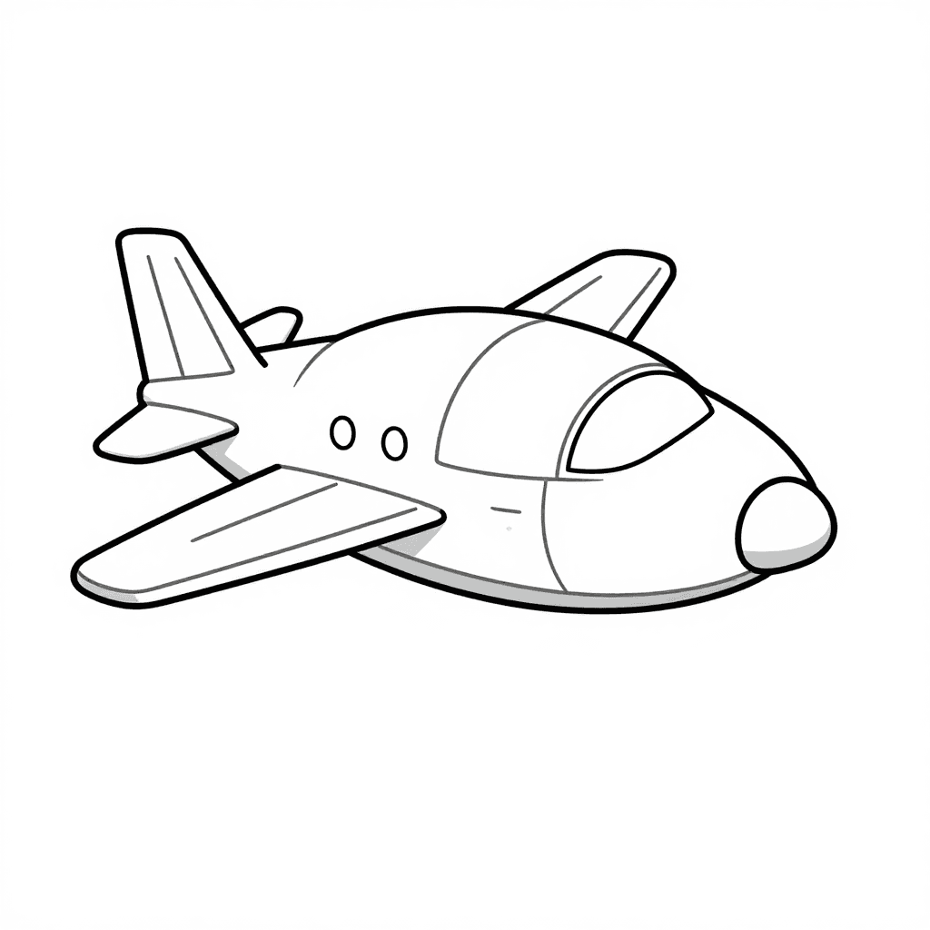 A Spaceship Coloring Page - free coloring page image 1 of 3