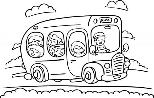 Bus Transportation - free coloring page image 4 of 4