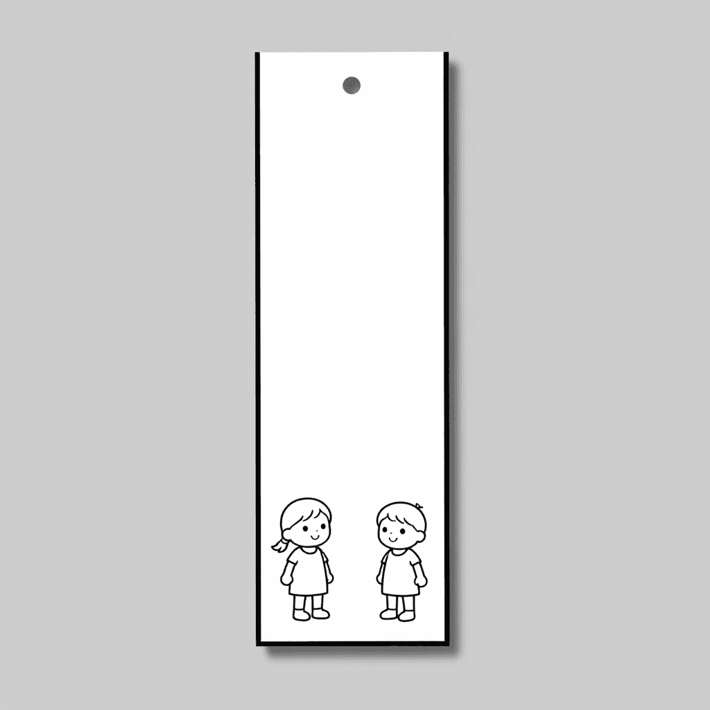A Bookmark Coloring Page - free printable coloring page for kids to download