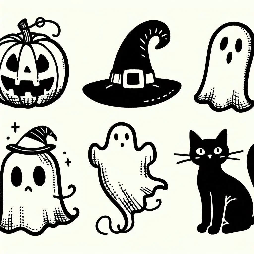  Spooky & Sweet: Halloween party - free coloring page image 3 of 7