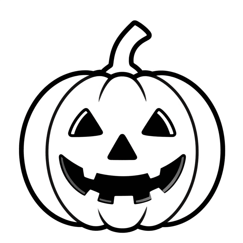 A Jack O Lantern Coloring Page - free printable coloring page for kids to download
