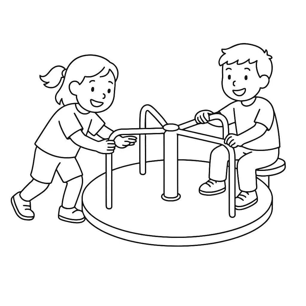Playground Adventures: A Fun Coloring Book - free printable coloring page for kids to download