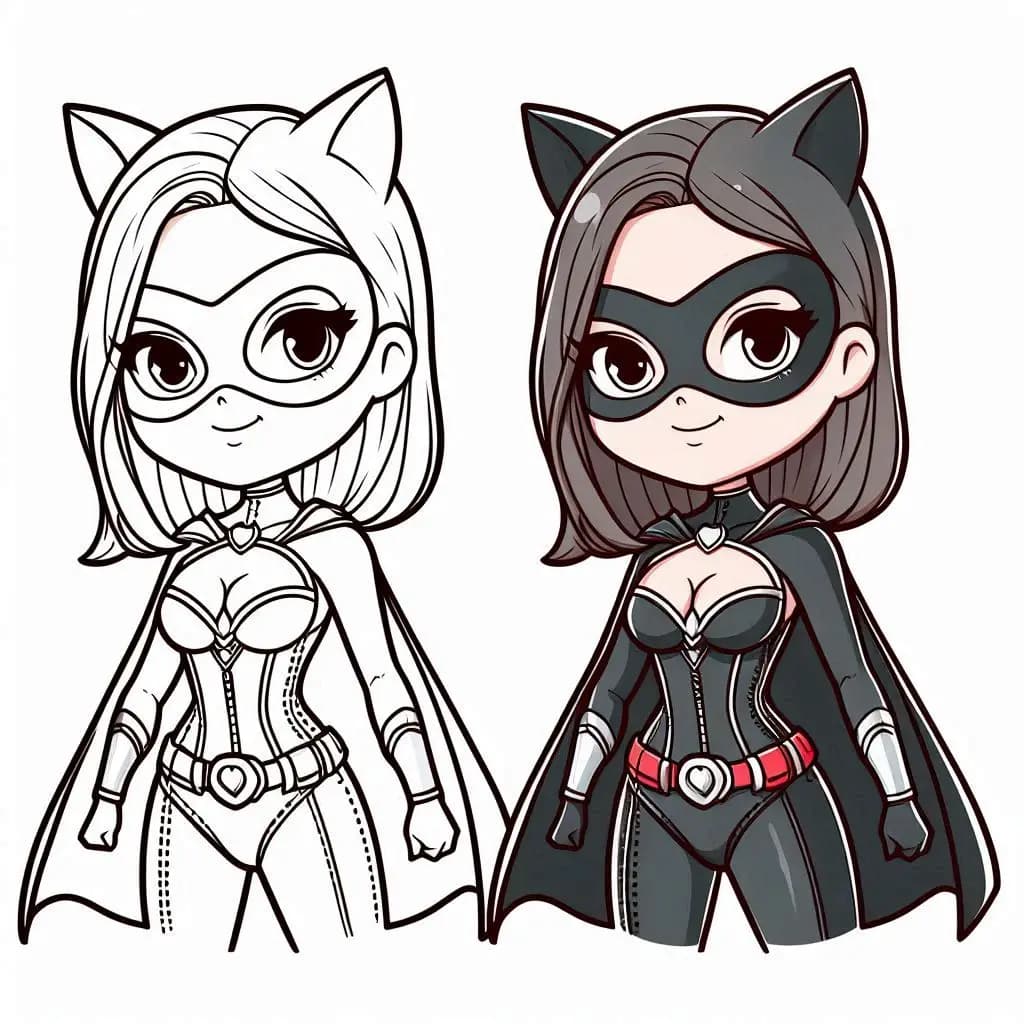 Little Heroes: Kids’ Superhero Coloring Book - free coloring page image 6 of 8