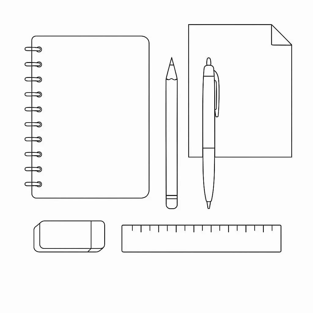 Stationery Wonderland: All Your Favorites - free coloring page image 4 of 10