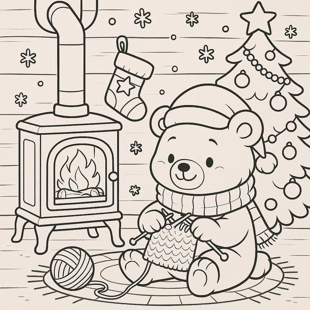 Magical Christmas Coloring Page Collection - free printable coloring page for kids to download