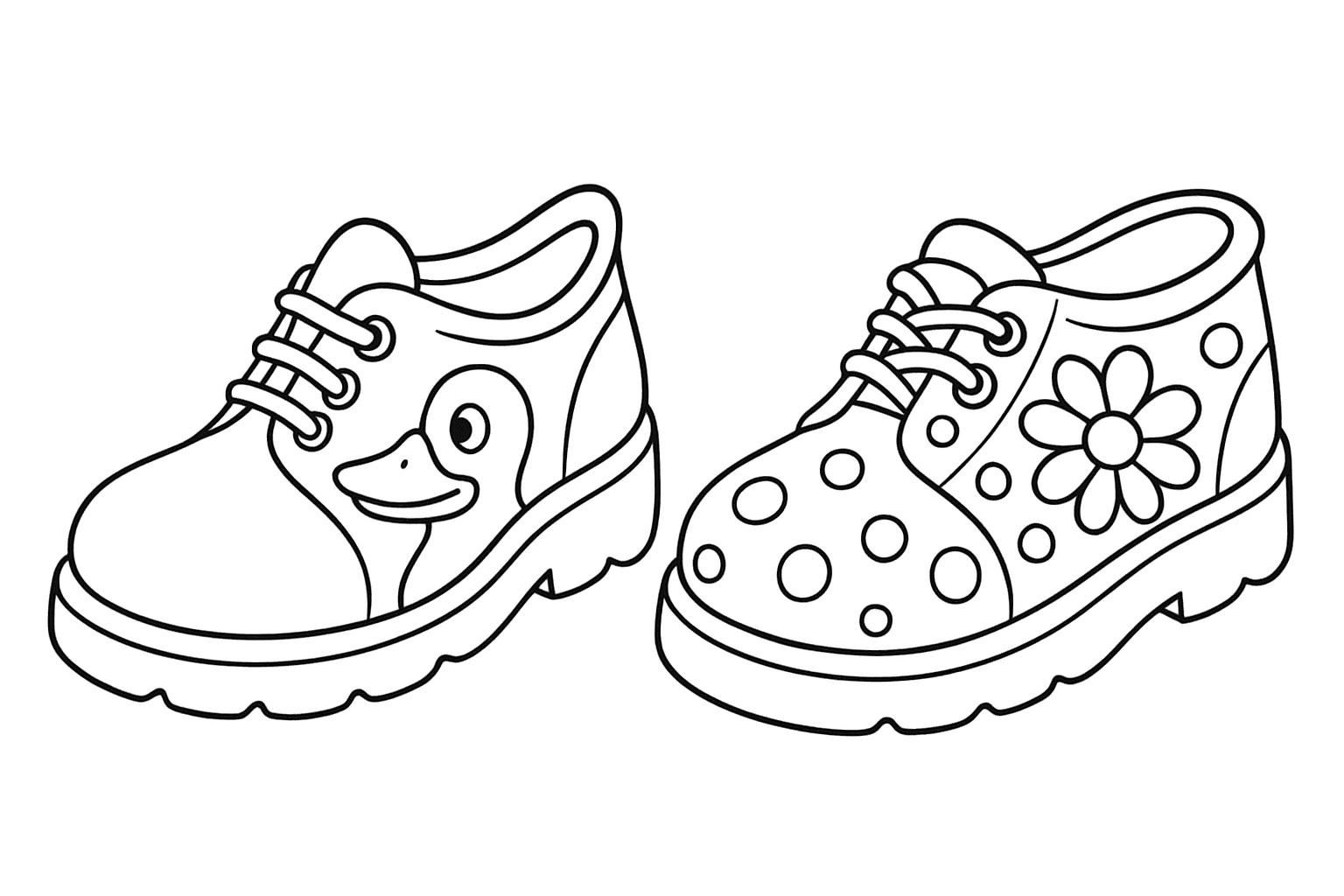 The Wacky and Funny Shoes - free coloring page image 9 of 10