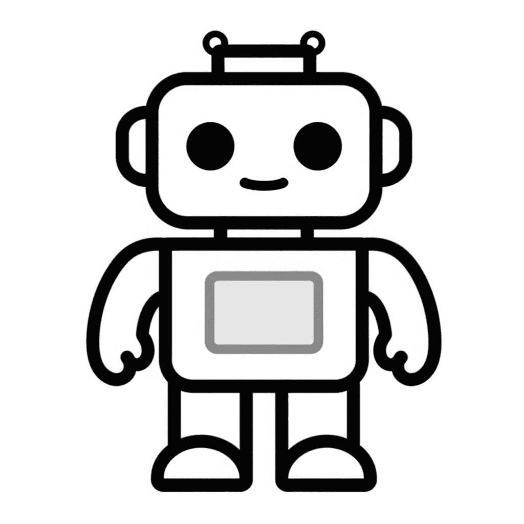 A Toy Robot Coloring Page - free coloring page image 3 of 3