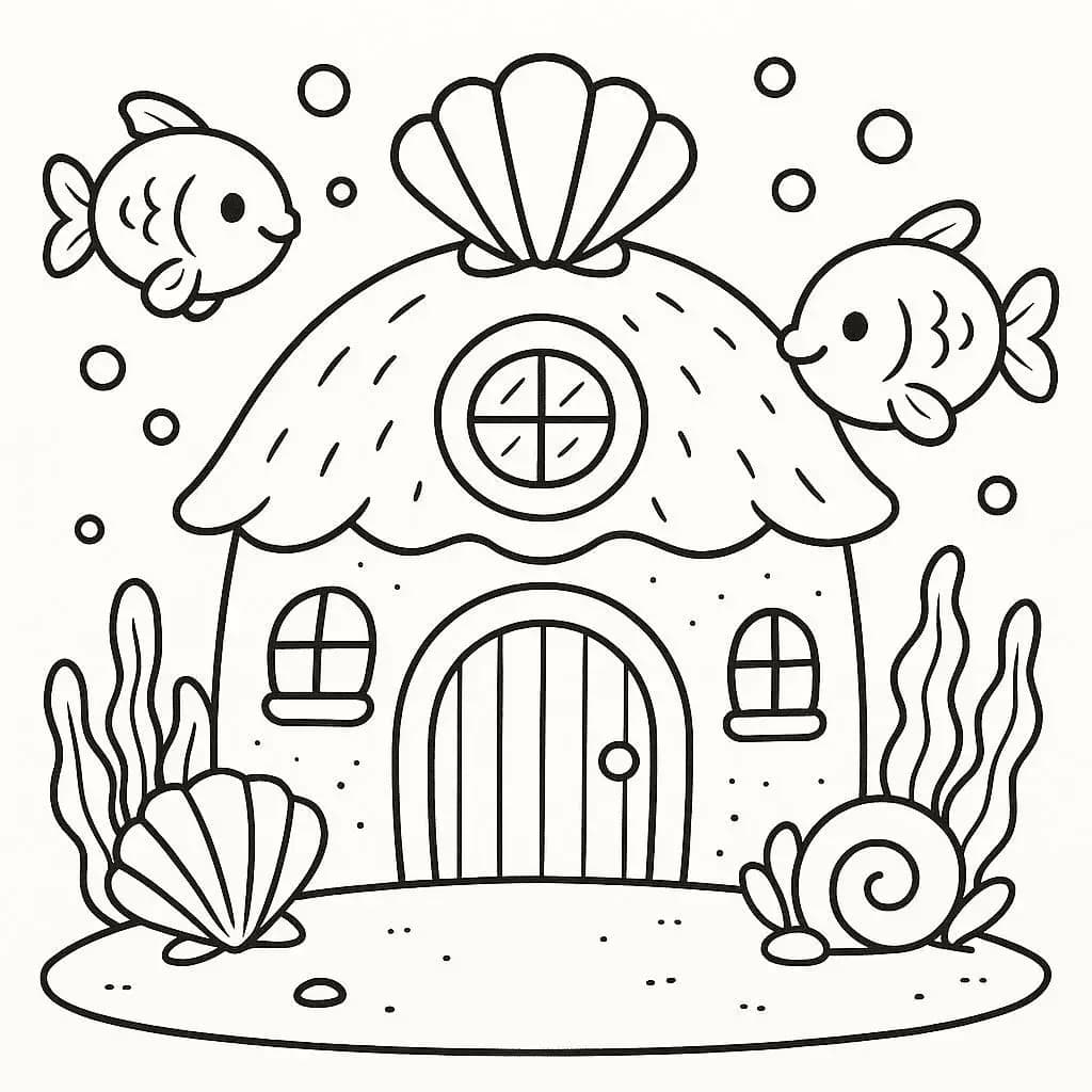 Cozy Animal Homes Coloring Page Collection - free coloring page image 4 of 6