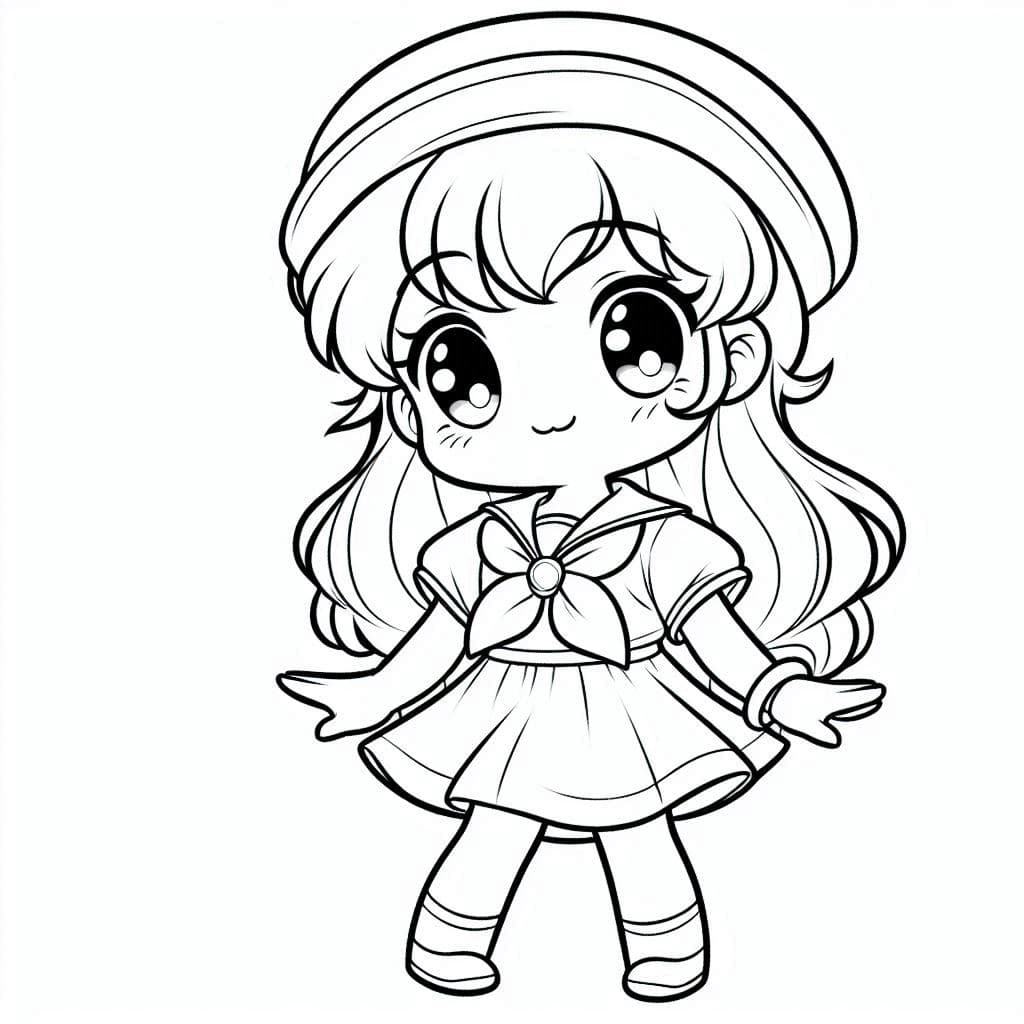 Sailor Girl - Nautical Free Coloring Pages for Ocean Adventures! - free coloring page image 3 of 4
