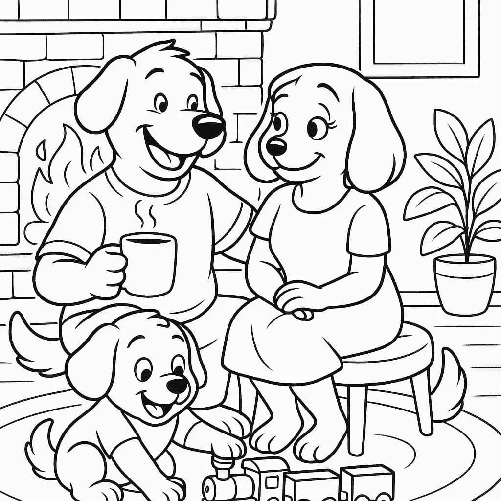 Animal Family Moments Coloring Page Collection - free coloring page image 3 of 4