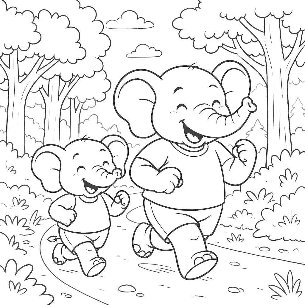 Animal Family Moments Coloring Page Collection - free coloring page image 4 of 4