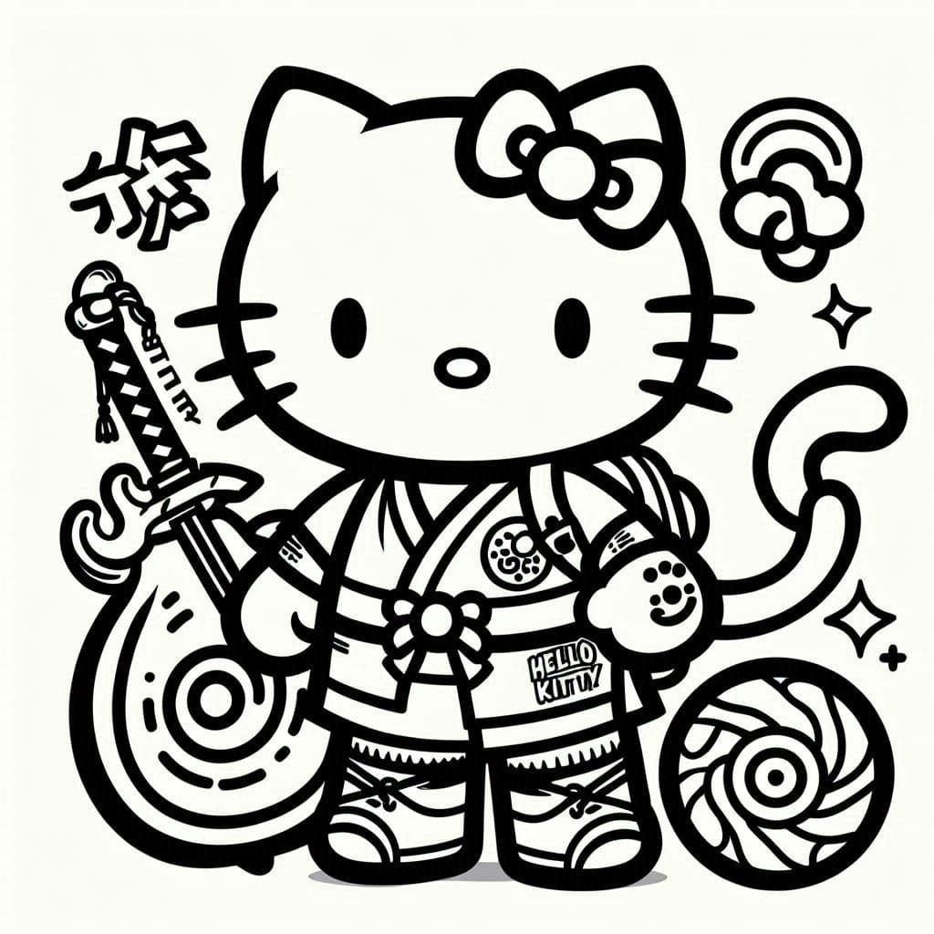 Hello Kitty - Cute & Free Coloring Pages for Everyone's Favorite Friend! - free coloring page image 3 of 4