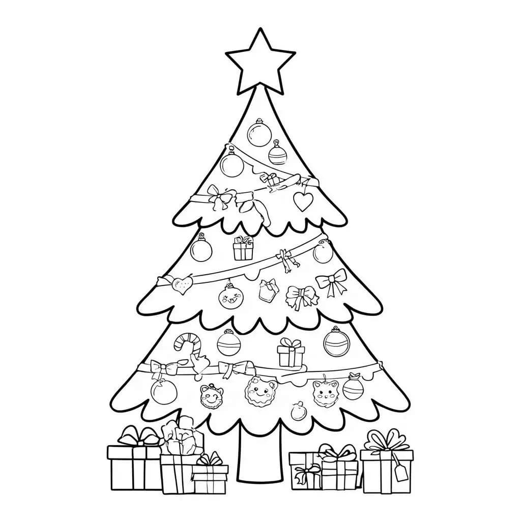 Color the Magic: Beautiful Christmas Trees - free coloring page image 6 of 6
