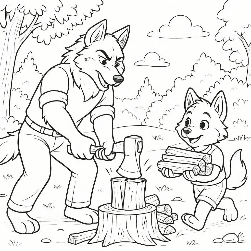 Animal Family Moments Coloring Page Collection - free coloring page image 2 of 4