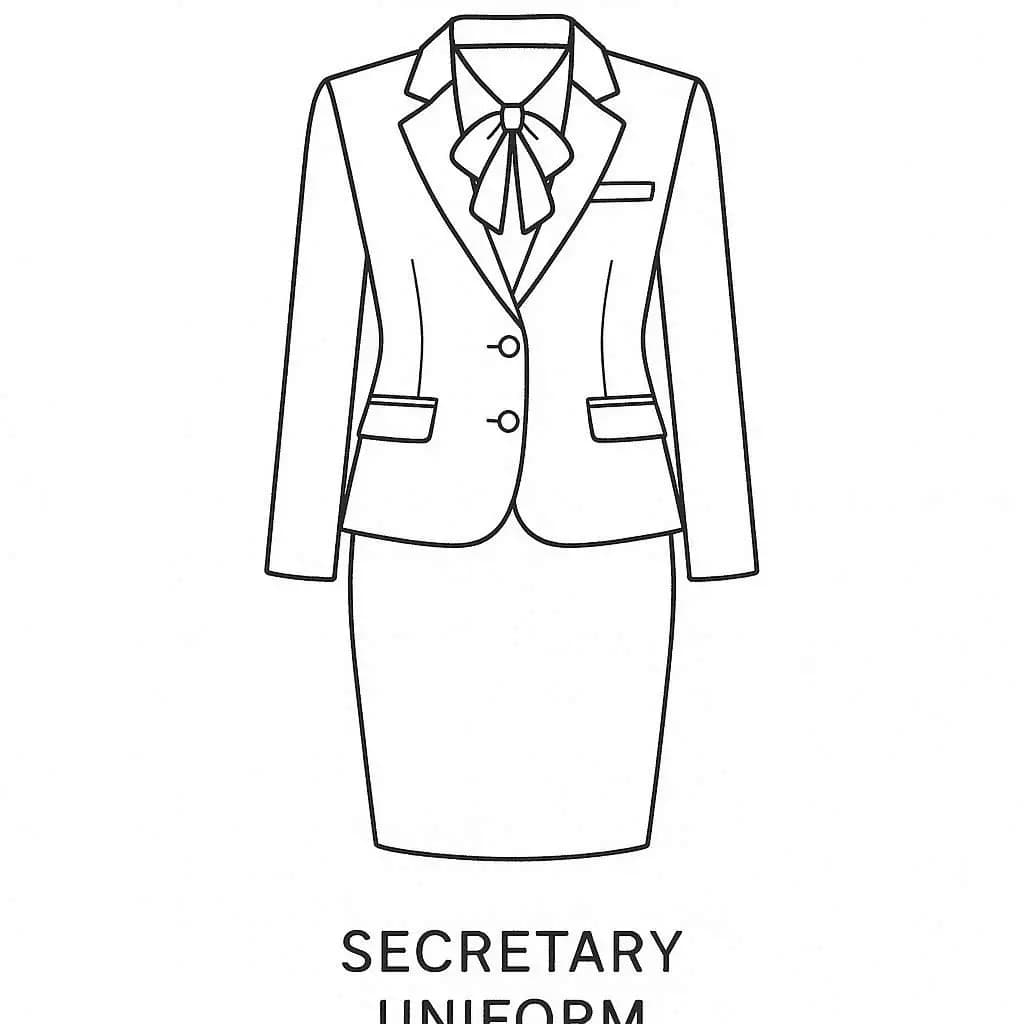 Dressed to Serve: Uniforms of Every Profession - free coloring page image 7 of 12