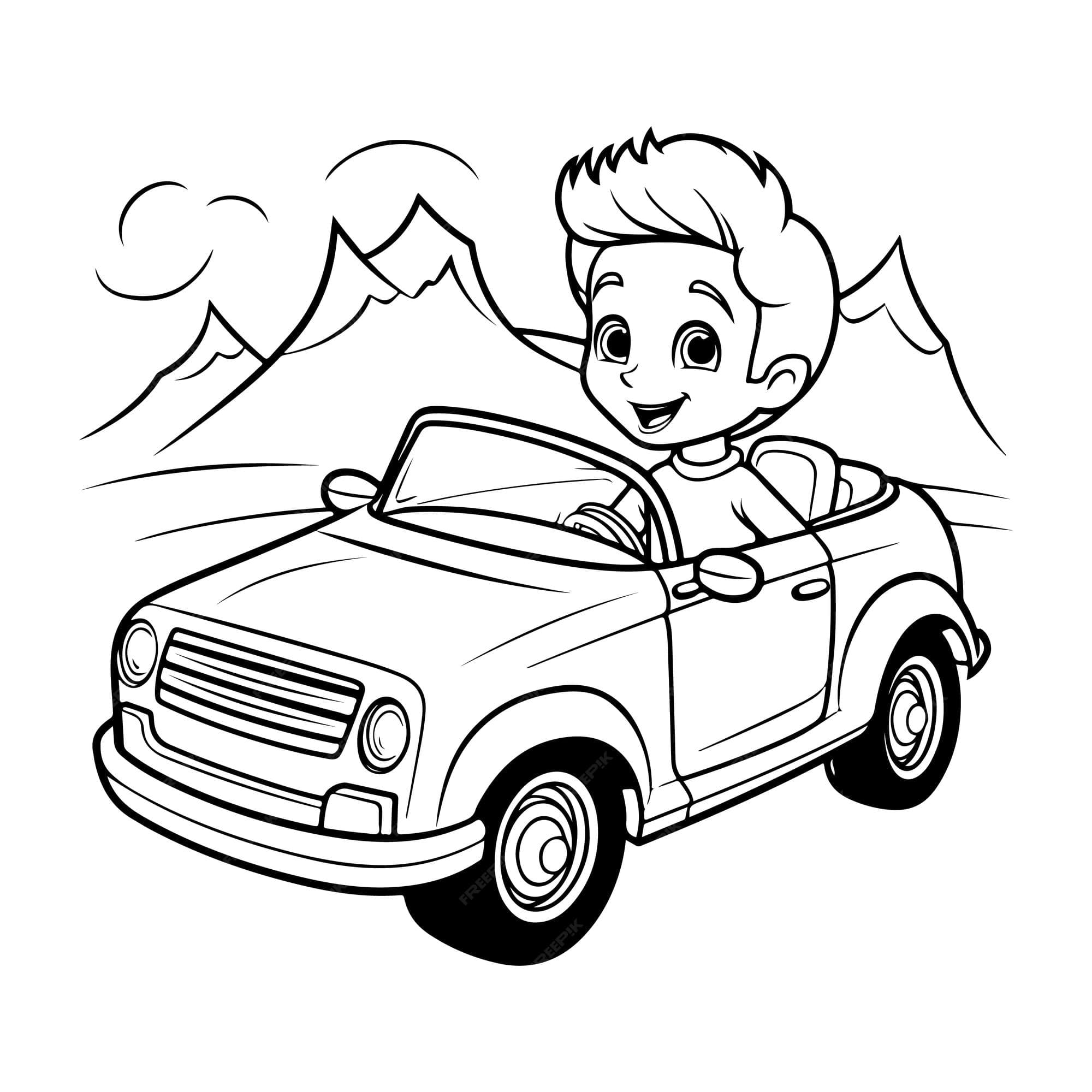 Fun Car Transportation - free coloring page image 4 of 5