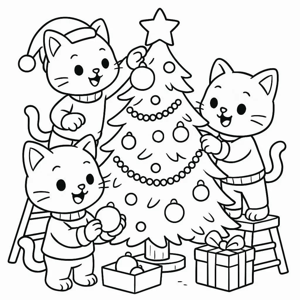 Magical Christmas Coloring Page Collection - free coloring page image 3 of 4