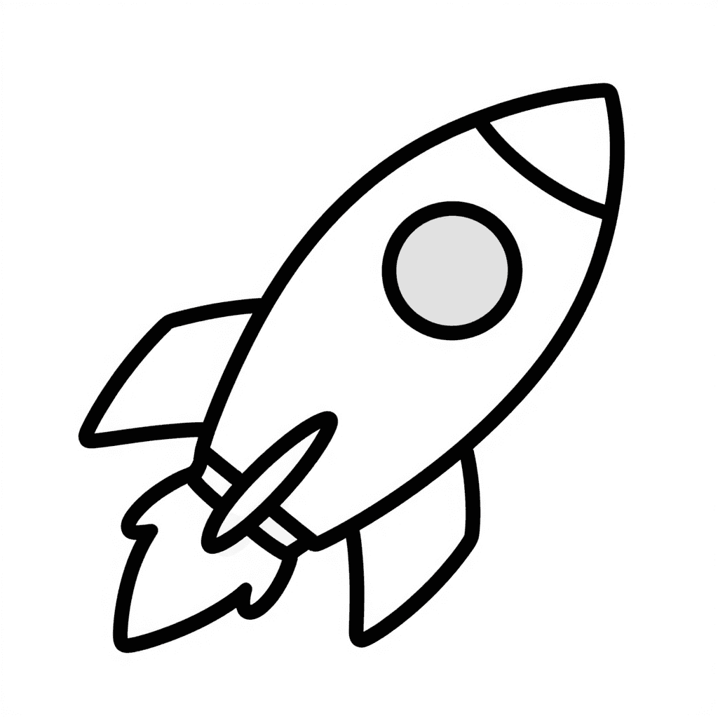 A Rocket Ship Coloring Page - free coloring page image 2 of 3