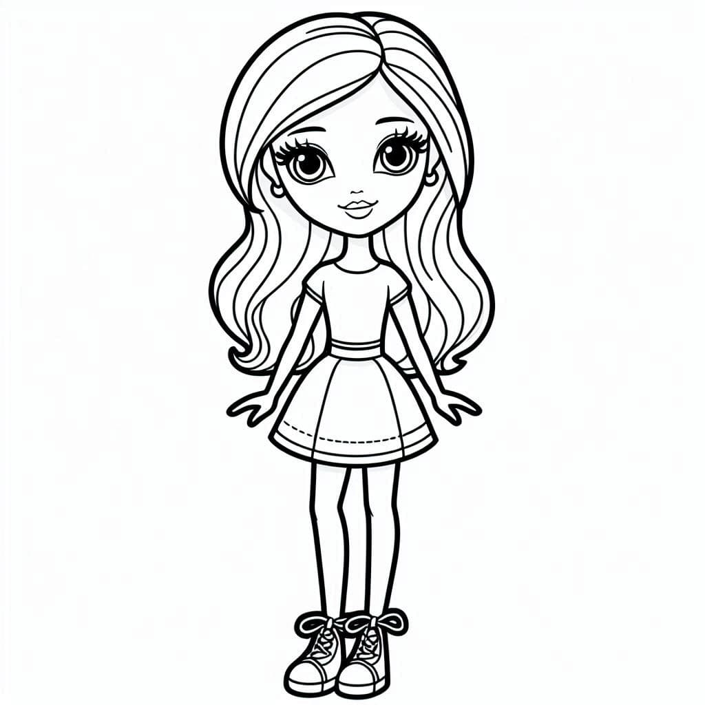 Cutie Barbies - Fun and Fashionable Free Coloring Pages for Everyone! - free coloring page image 2 of 4