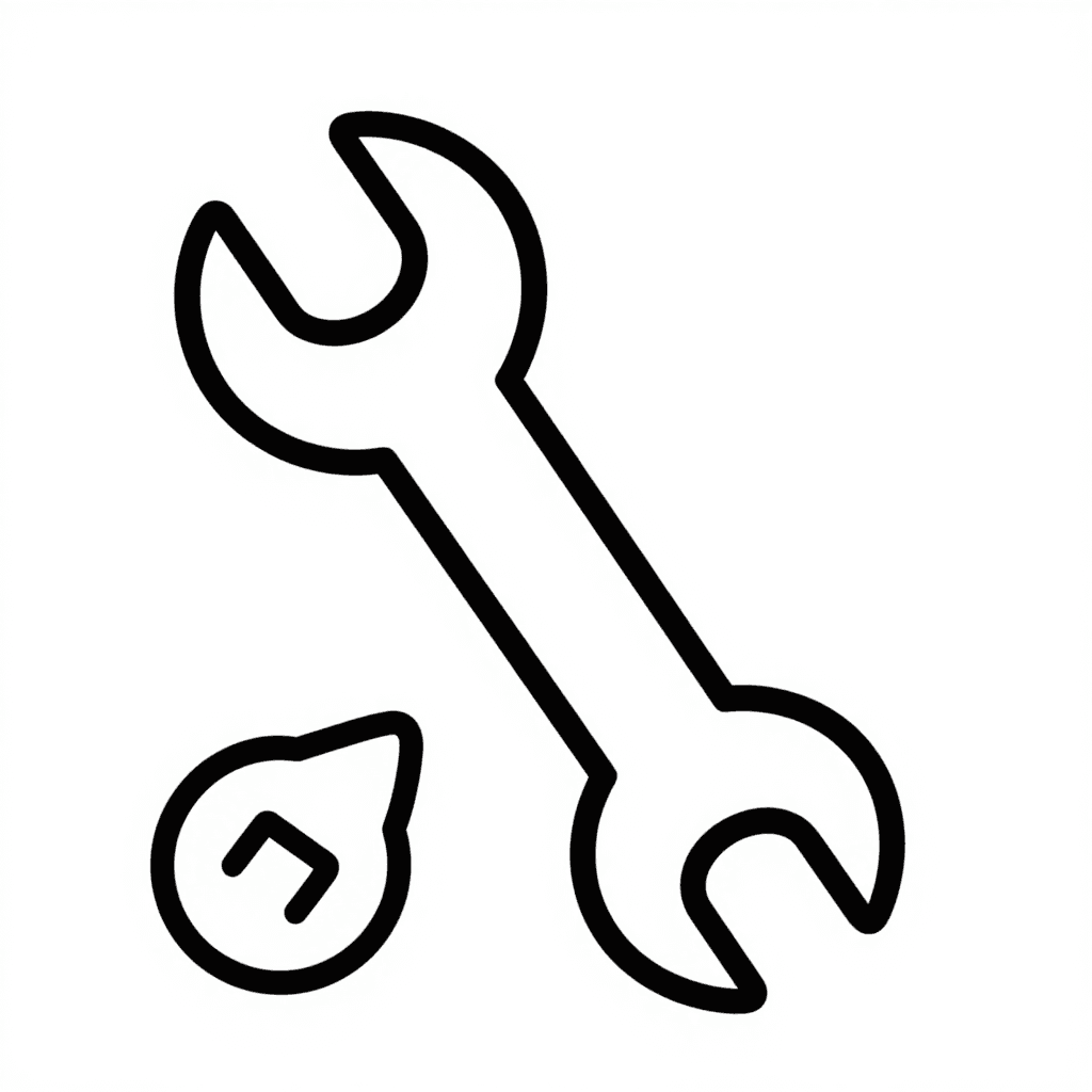 A Wrench Coloring Page - free coloring page image 2 of 3