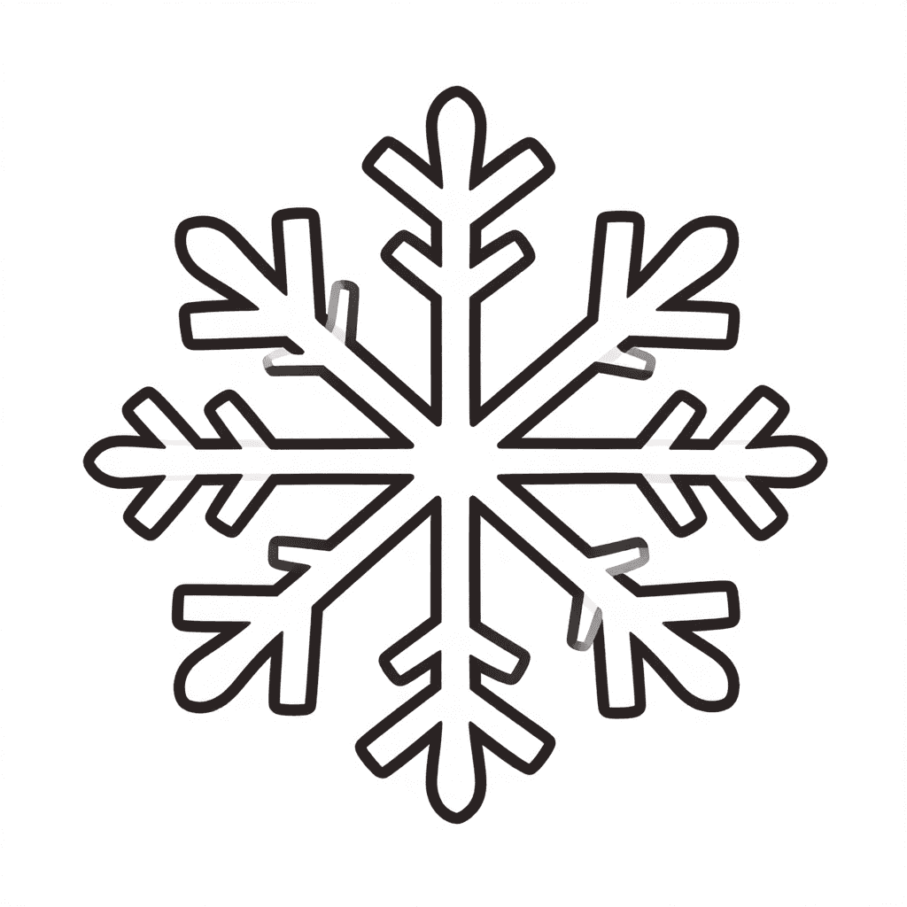 Snowflake Pattern Coloring Page - free coloring page image 3 of 3