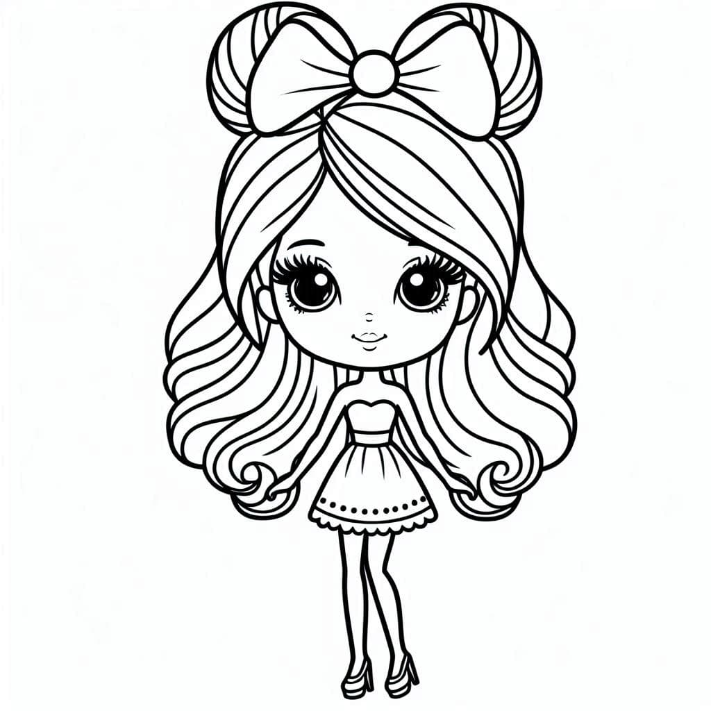 Cutie Barbies - Fun and Fashionable Free Coloring Pages for Everyone! - free coloring page image 3 of 4