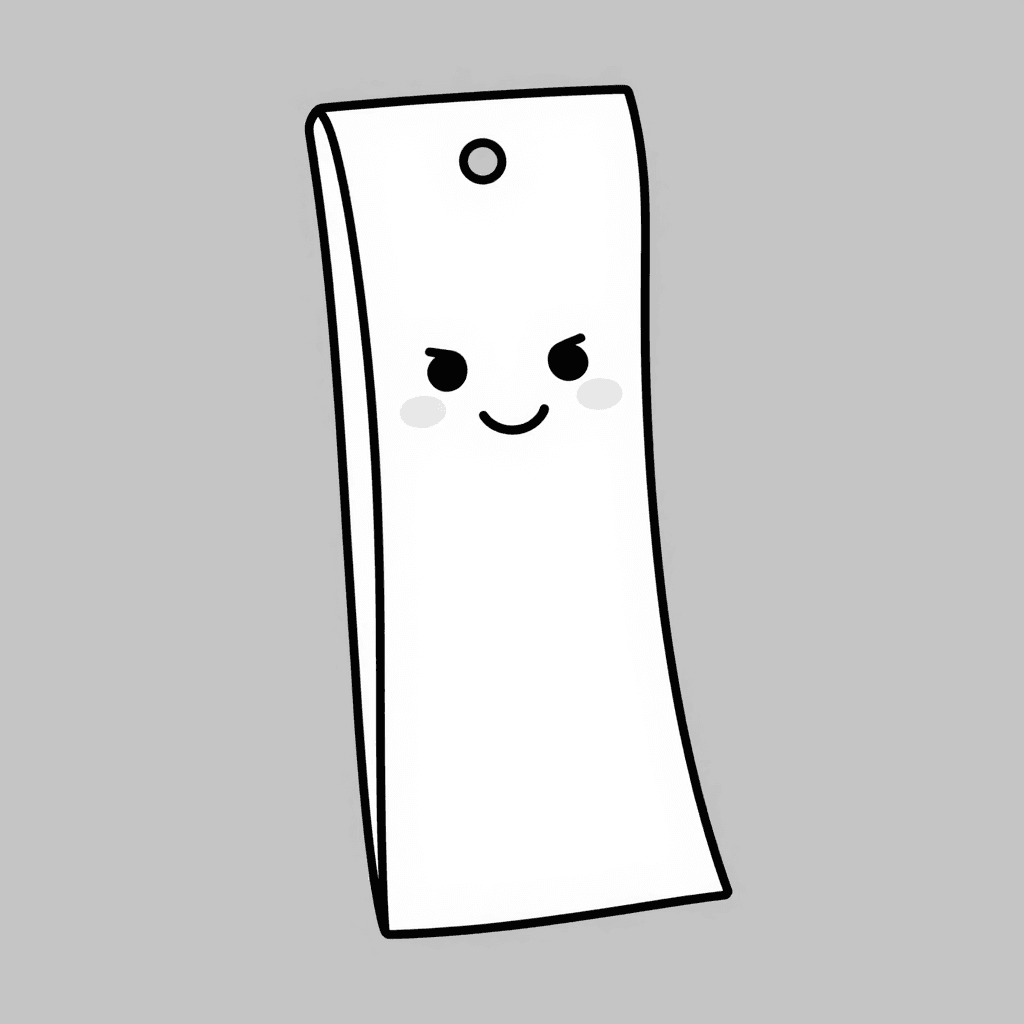 A Bookmark Coloring Page - free coloring page image 2 of 3