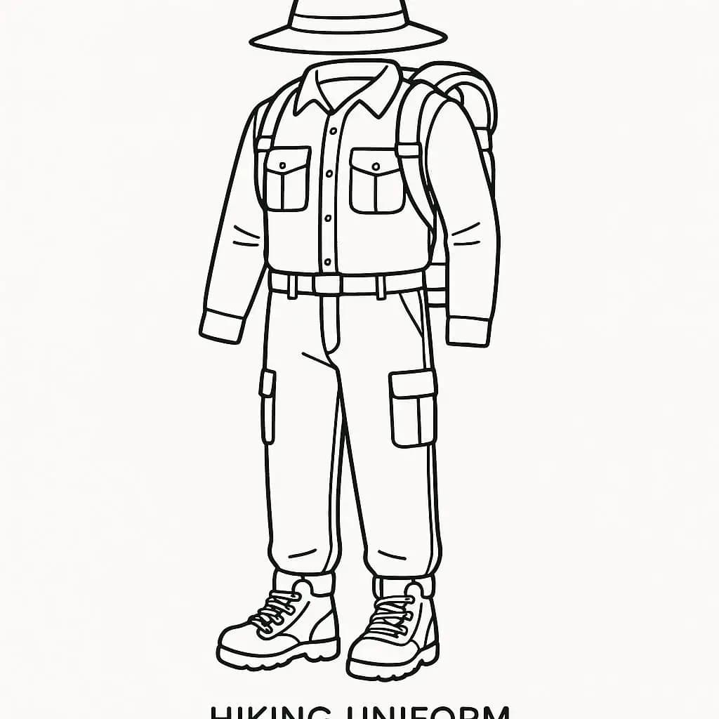 Dressed to Serve: Uniforms of Every Profession - free coloring page image 8 of 12