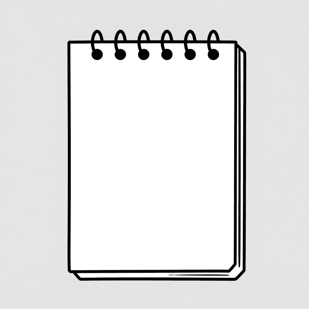 A Notebook Coloring Page - free coloring page image 3 of 3