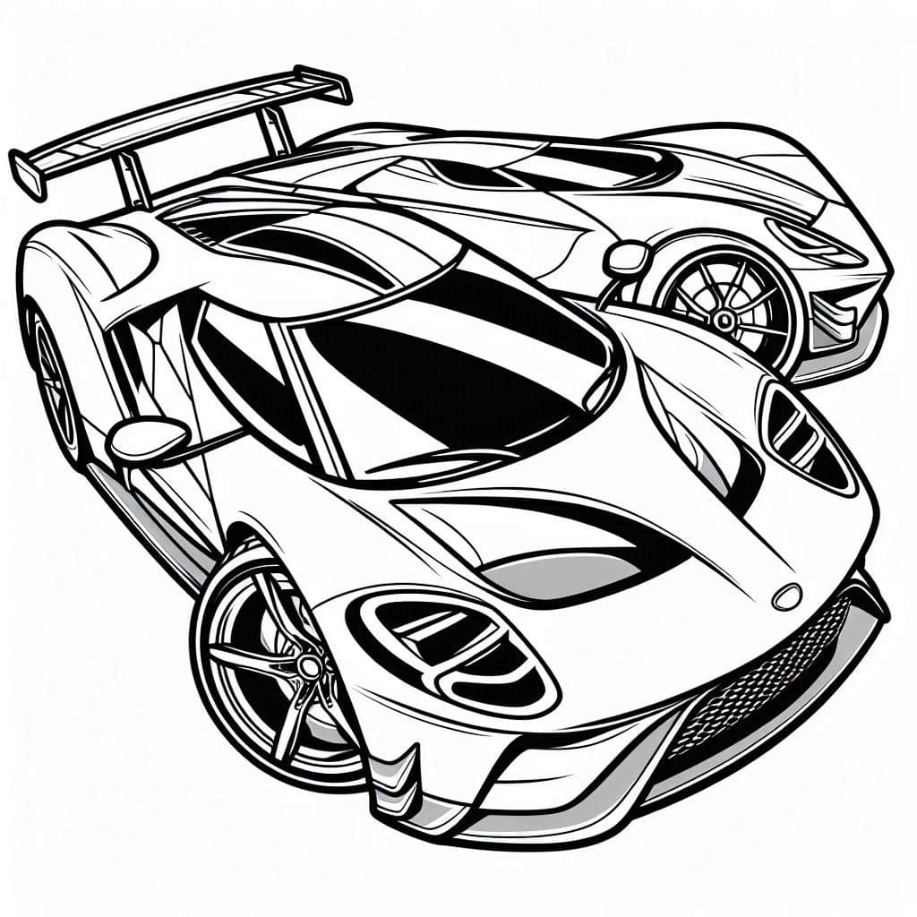 Supercar - Speedy Free Coloring Pages for Young Racers! - free coloring page image 3 of 4