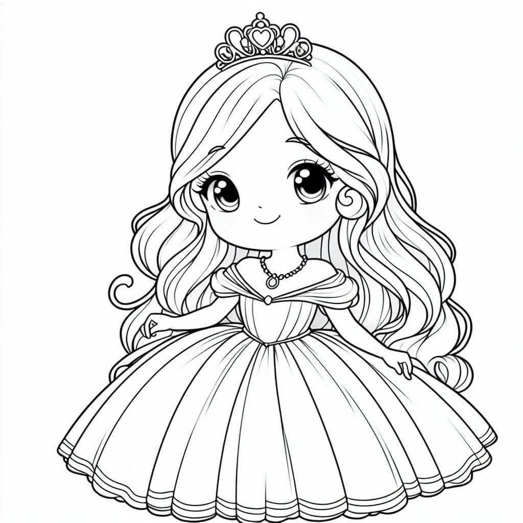 Beauty Princess - Magical Frozen-Themed Free Coloring Pages! - free coloring page image 4 of 5