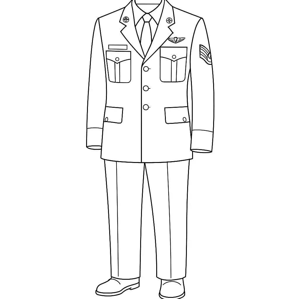 Dressed to Serve: Uniforms of Every Profession - free coloring page image 4 of 12
