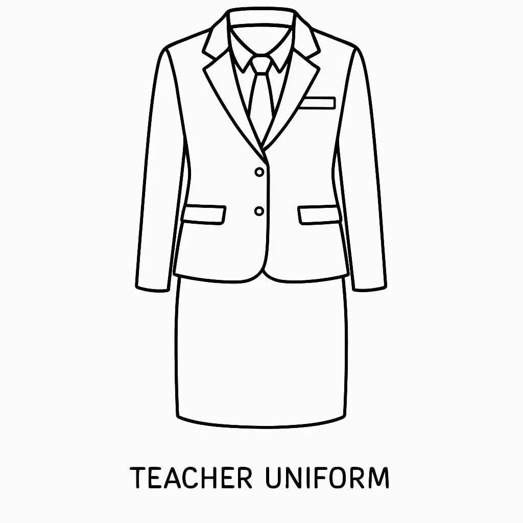 Dressed to Serve: Uniforms of Every Profession - free coloring page image 12 of 12