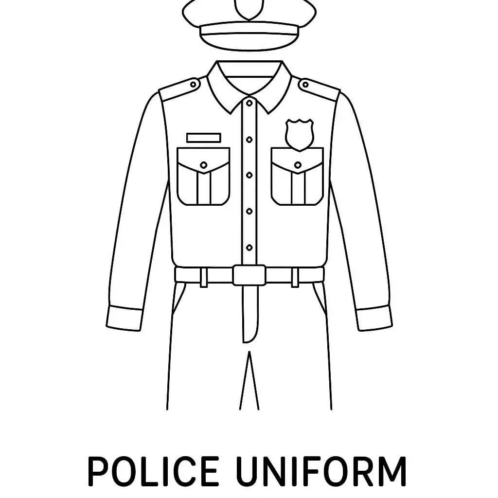 Dressed to Serve: Uniforms of Every Profession - free coloring page image 2 of 12