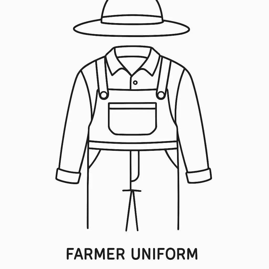 Dressed to Serve: Uniforms of Every Profession - free coloring page image 5 of 12